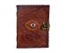 Handmade Brown Leather Journal Note Book Eye 120 Handmade Paper Dairy
